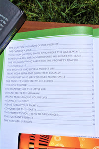 Table of contents of the book My Beautiful Prophet (Sallallahu `alayhi wa sallam): My Best Example