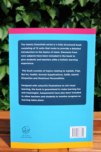 Back cover of the book Islamic Essentials