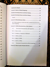 Table of contents of the book Essentials of Tajwid