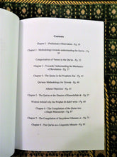 Table of contents of the book The History & Compilation of the Qur'an - An Exposition on the Authenticity & Inimitability of the Holy Qur'an